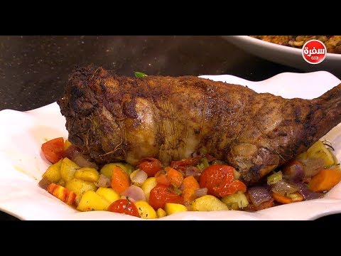 شاهد طريقة إعداد فخدة ضاني في الفرن