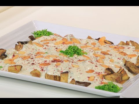 شاهد طريقة إعداد فتة باذنجان دايت