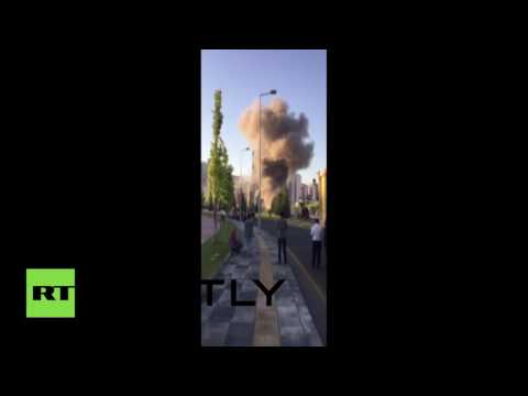 بالفيديو لحظة قصف القصر الرئاسي التركي في أولى ساعات الانقلاب
