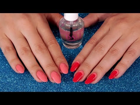 تعلم مناكير هاف مون باللون الزهر