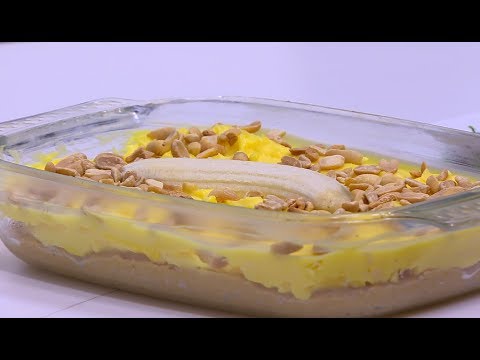 طريقة إعداد تارت بسكوت بالموز