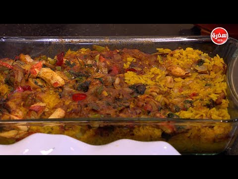 طريقة إعداد طاجن بحريات بالصلصة