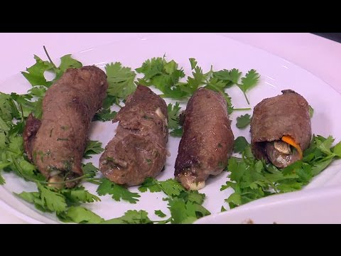 طريقة إعداد لفائف اللحم