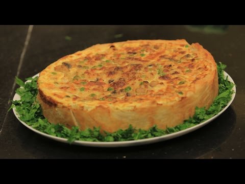 فطيرة الدجاج بالخضار