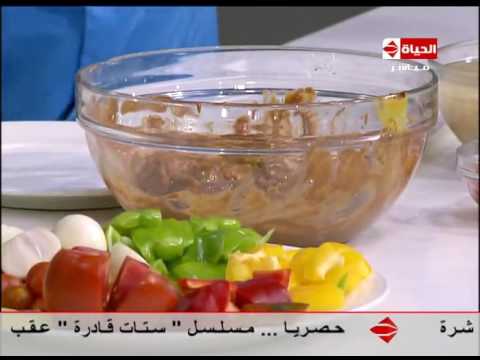 بالفيديو  تعرف على طريقة تحضير الـشيش طاووق