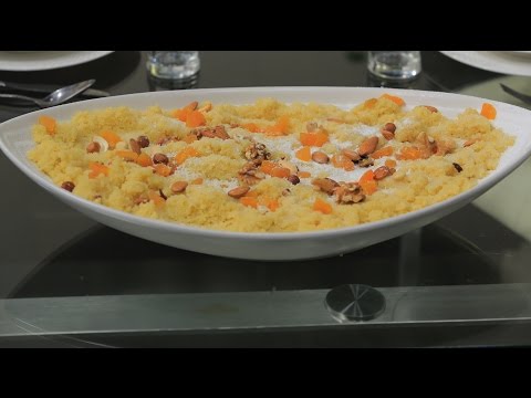 كسكسي بالسكر و الفواكه المجففة