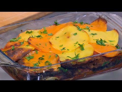 اسكالوب بصوص المارينارا والجبن المدخن