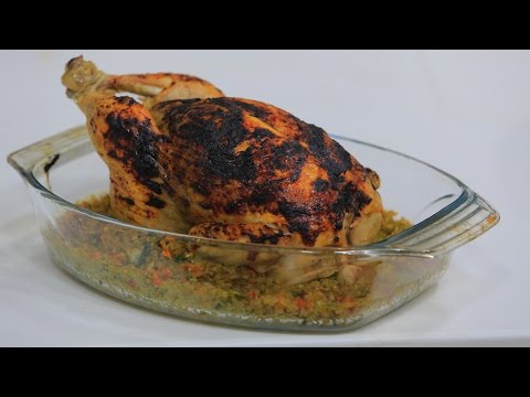 دجاجة محشية فريك