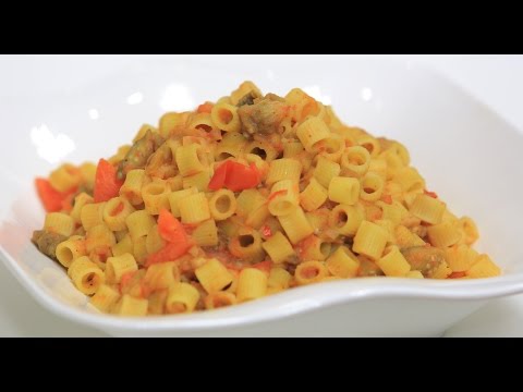 طريقة عمل ومقادير مكرونة بصوص الباذنجان