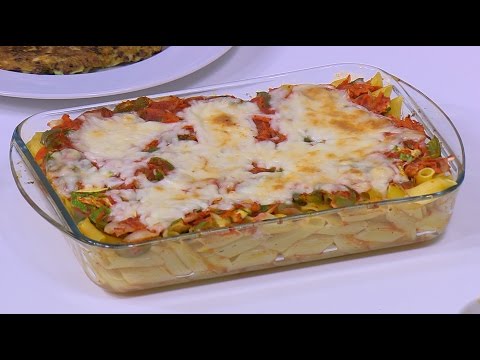 طريقة إعداد مكرونة بالخضار و الجبنة
