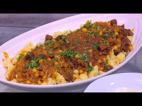 طريقة إعداد مكرونة باللحمة و صوص الطماطم