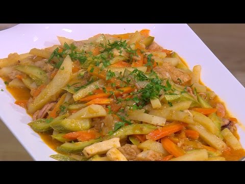 سي فود بالخضار