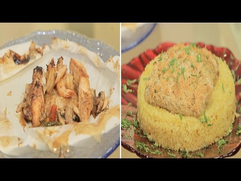 شاهد طريقة إعداد سمك بطبقة مقرمشة  بابيوت أسماك بحرية