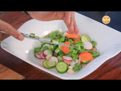 فتوش بالخبز المحمر