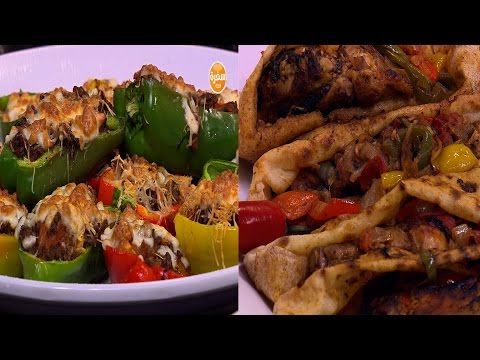 دجاج مسخن و التبولة