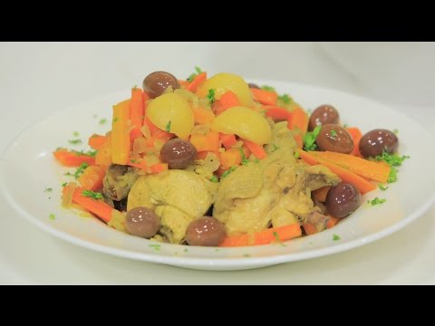 طاجن دجاج بالجزر و الليمون