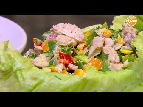 شوربة عدس وسلطة مخ