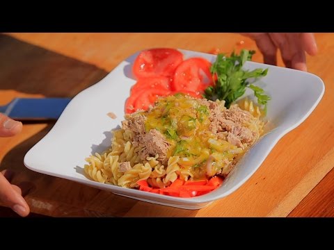 طريقة اعداد سلطة تونة بالمكرونة