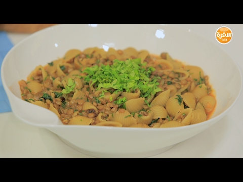 شوربة عدس بالمكرونة