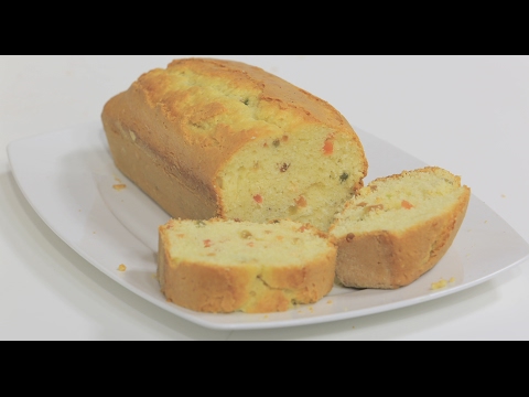 بالفيديو طريقة إعداد ومقادير كيكة أنجلش كيك بالفواكه المسكرة