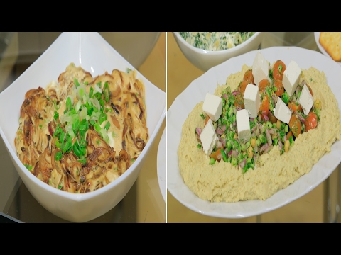 بالفيديو طريقة إعداد ومقادير غموس بصل مكرمل  غموس تونة  غموس حمص