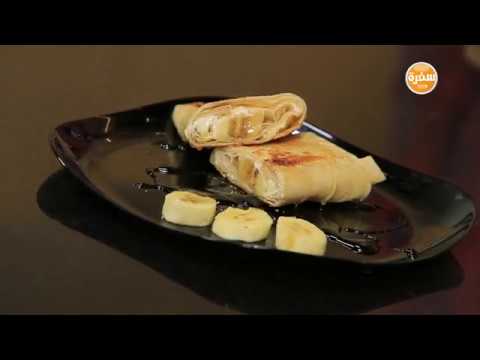 سندوتش موز بالجبنة الكريمة والعسل