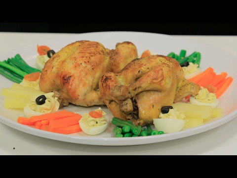 شاهد طريقة إعداد دجاج محشي
