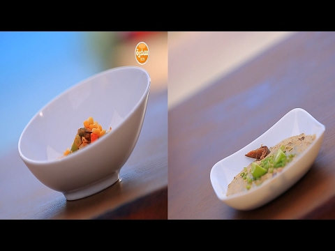 بالفيديو طريقة إعداد ومقادير شوربة كاليماري و بلح بحر  سلطة الرنجة بالطحينة