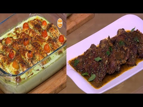 بالفيديو طريقة إعداد ومقادير ستيك بصوص البرتقال والثوم  كانيلوني بالدجاج والسبانخ