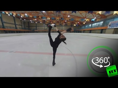 بالفيديو  فيديو بتقنية 360 درجة لتزلج فني على الجليد