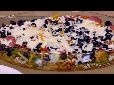 شاهد طريقة إعداد مكرونة بيتزا