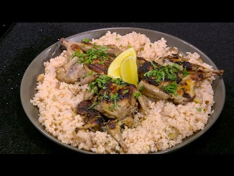 طريقة إعداد ومقادير سمان مشوي  أرز بابو فروة