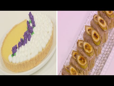 بالفيديو طريقة إعداد ومقادير فطيرة الليمون بالمارينج  كيك القرنبيط و الموز
