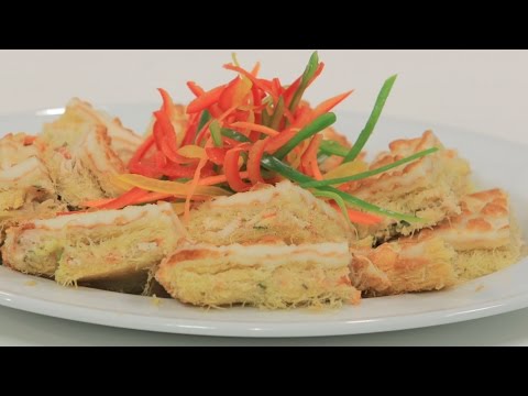 طريقة إعداد كنافة بشاورما الدجاج