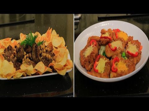 بالفيديو طريقة إعداد ومقادير سمك بانيه مع الجبنة  كفتة بالحمص علي الفحم  شوربة بطاطس بالسبانخ