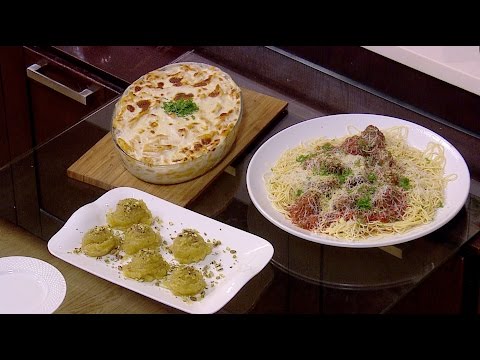 شاهد طريقة إعداد كفتة داوود باشا  مكرونة فرن  سد الحنك