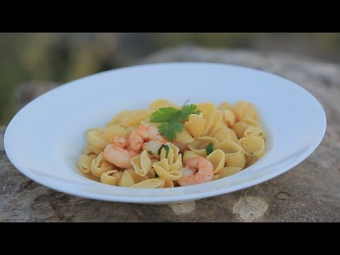 طريقة إعداد ومقادير مكرونة بالجمبري