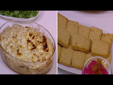 شاهد إعداد بسكويت جبنة بالشطة  ومكرونة بالزبادي والبشاميل
