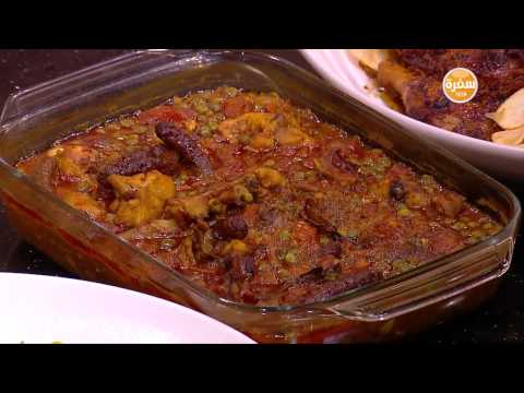 شاهد طريقة إعداد طاجن أرز بالأرانب